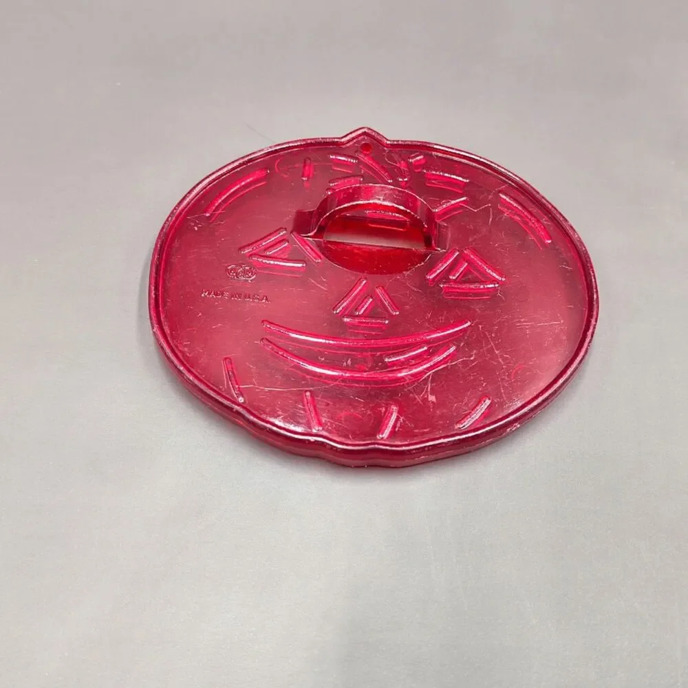 Vtg HRM Made in USA Red Plastic Holiday Cookie Cutter Lot Valentine Halloween